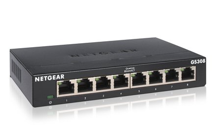 NETGEAR GS308 8-Port Gigabit Ethernet Unmanaged Switch Home