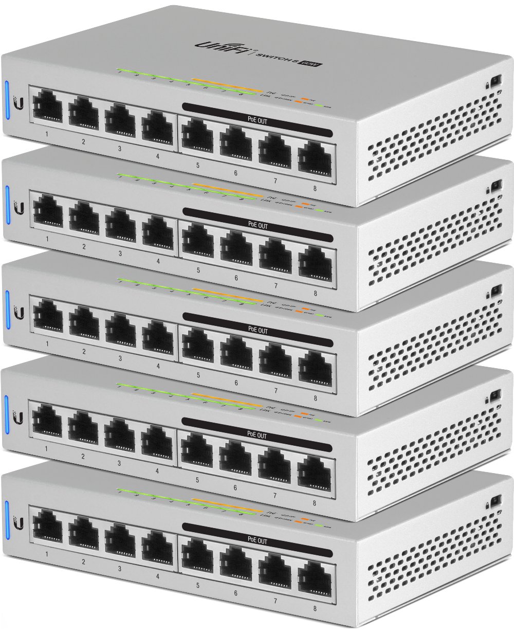 US-8-60W Switch 5 Pack | NetXL